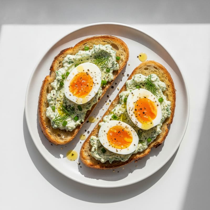 Garlic Herb Toasted Sourdough Slices