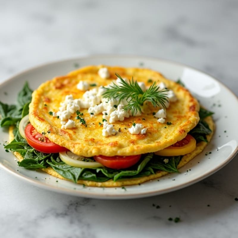 Fresh Herb and Vegetable Omelette