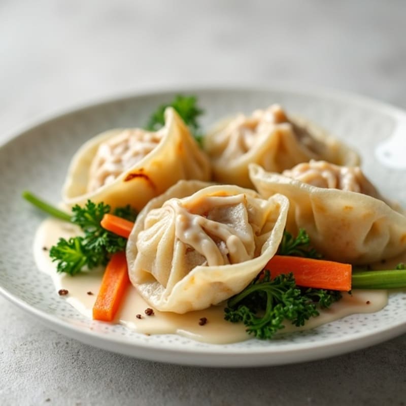 Creamy Chicken and Vegetable Dumplings