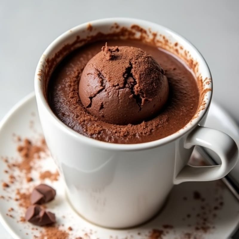 Protein-Rich Double Chocolate Mug Cake