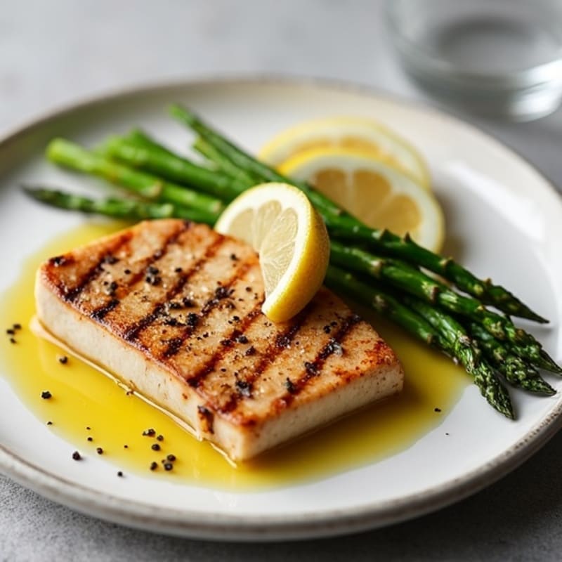 Pan-Seared Tuna with Crispy Roasted Asparagus