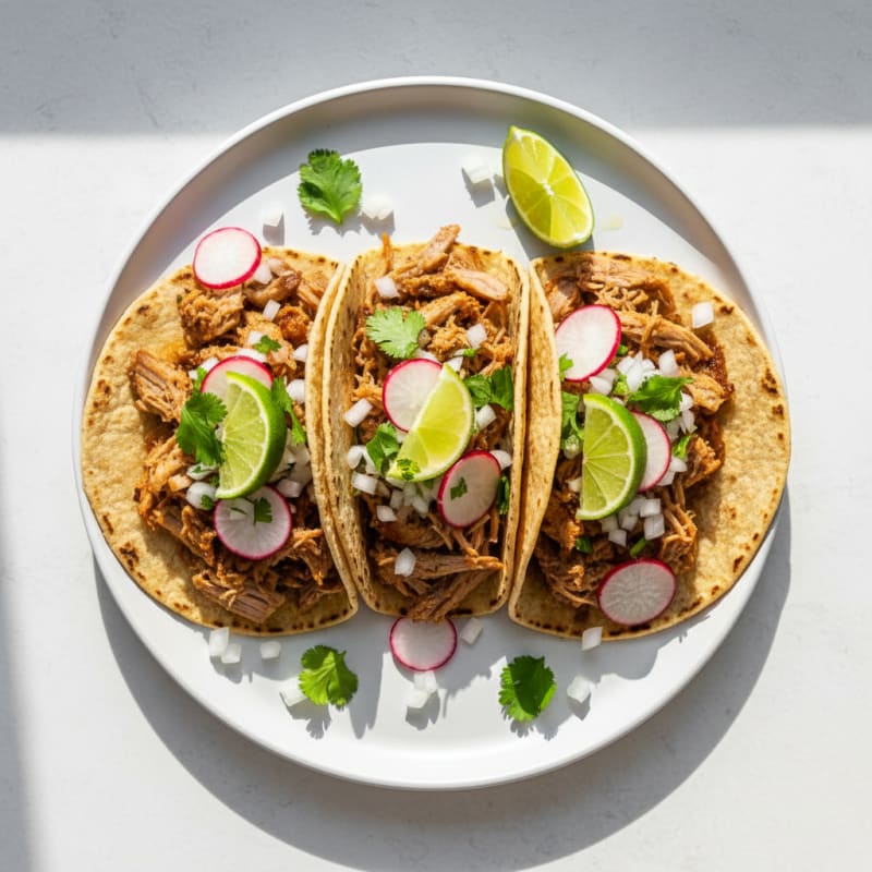 Crispy Slow-Cooked Pork Carnitas Tacos