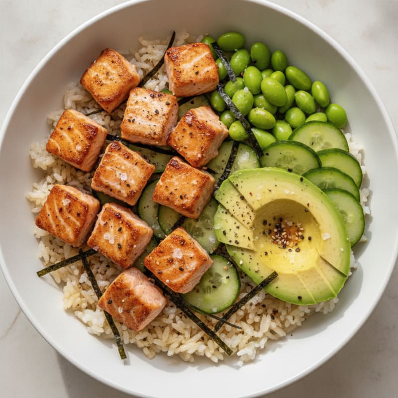 Salmon Sushi Rice Bowl