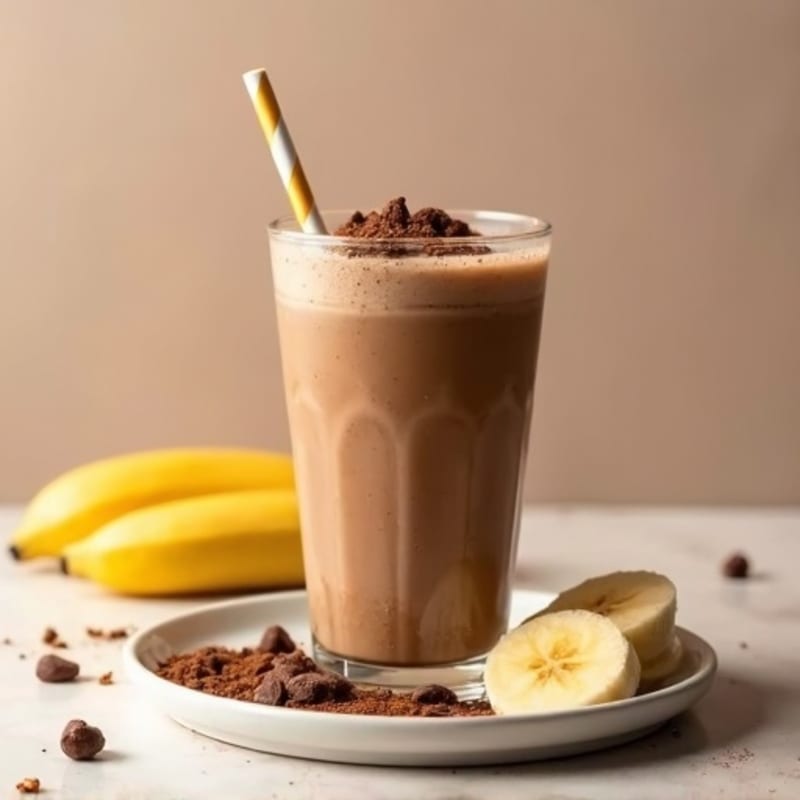 Creamy Chocolate Peanut Butter Protein Smoothie