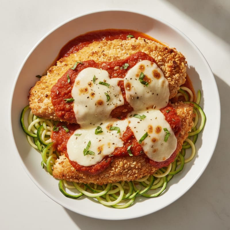 Parmesan-Crusted Chicken with Marinara