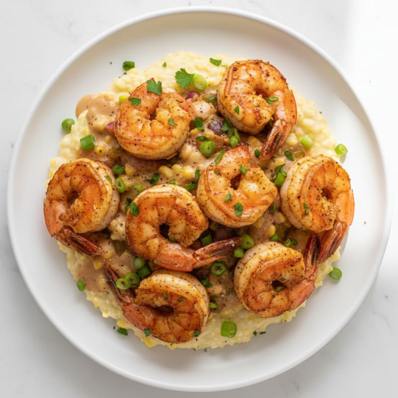 Cajun Shrimp with Creamy Grits