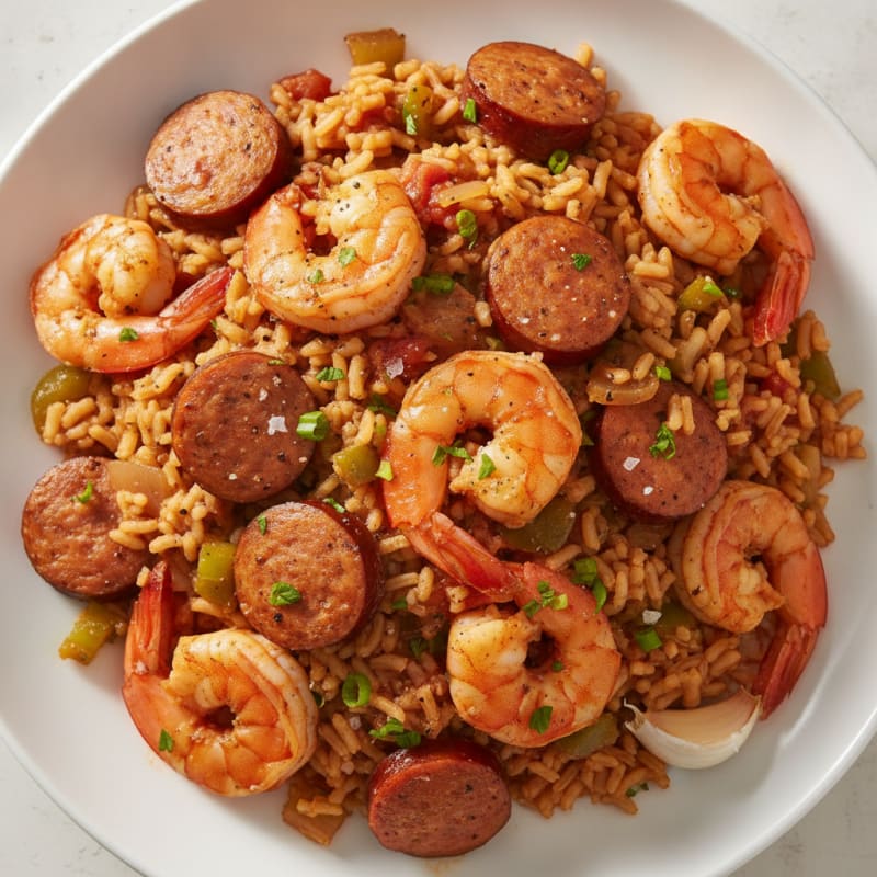 Creole Shrimp and Sausage Jambalaya