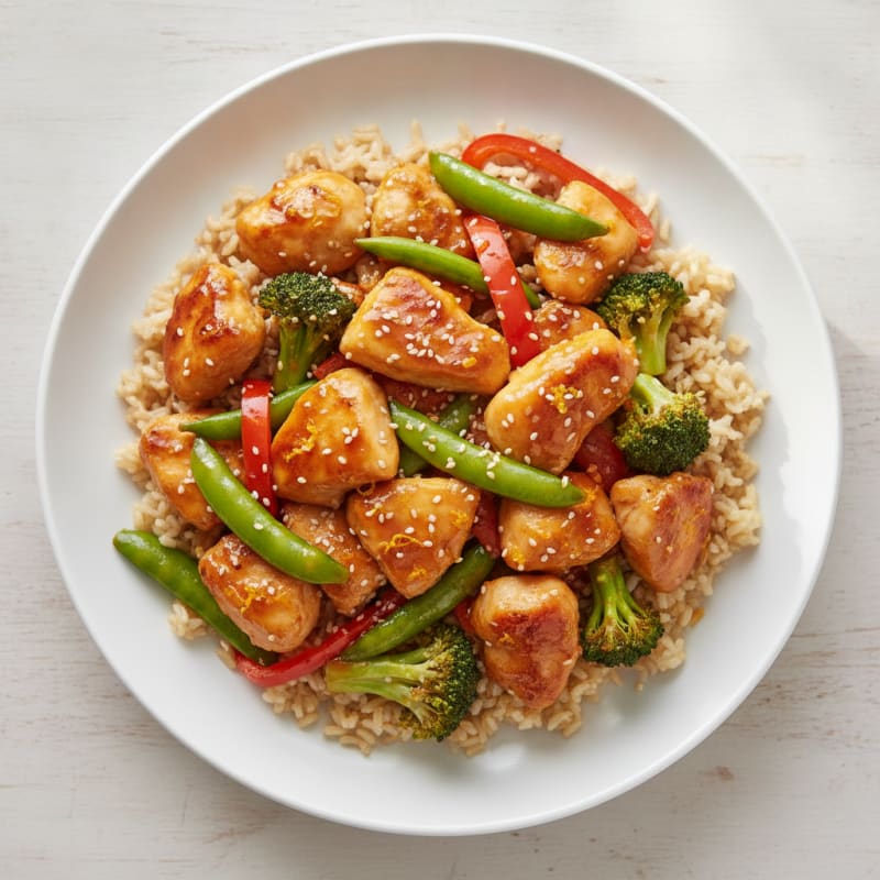 Orange Glazed Chicken Stir-Fry