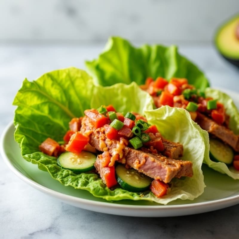 Fresh Spicy Tuna Crispy Lettuce Wraps
