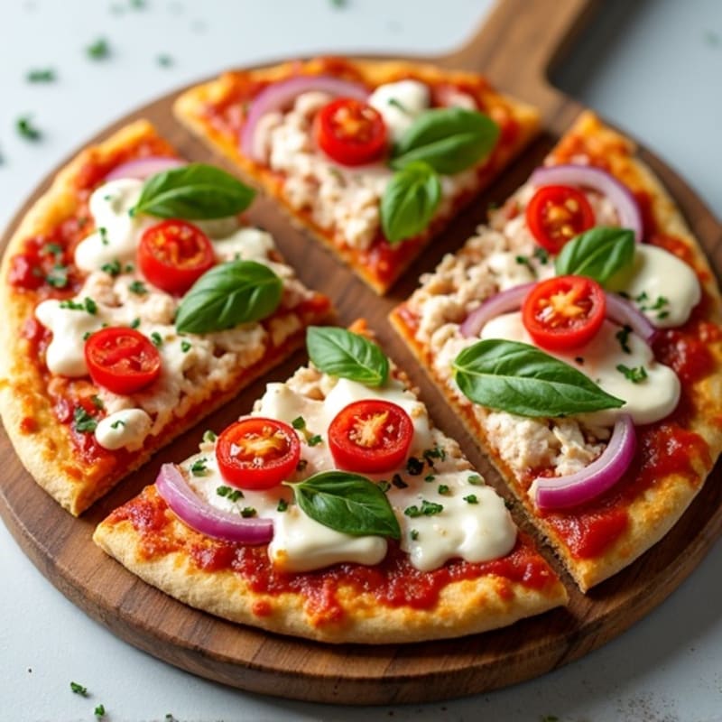 Healthy Chicken BBQ Ranch Pizza