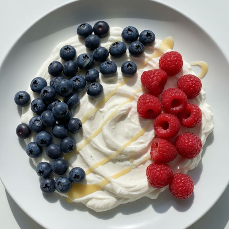 Silky Vanilla Protein Yogurt with Fresh Berries