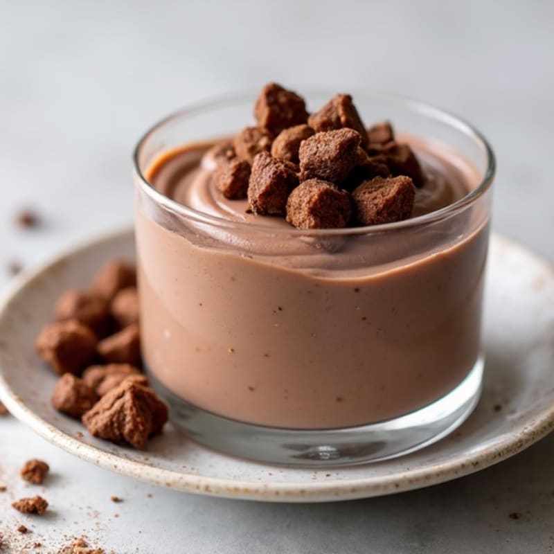 Silky Chocolate Protein Pudding with Greek Yogurt