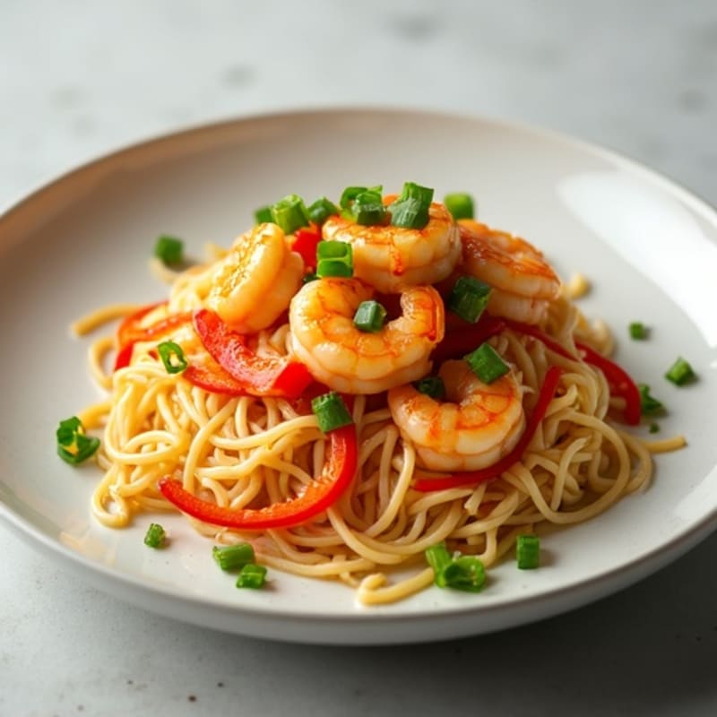 Citrus-Ginger Shrimp with Rice Noodles