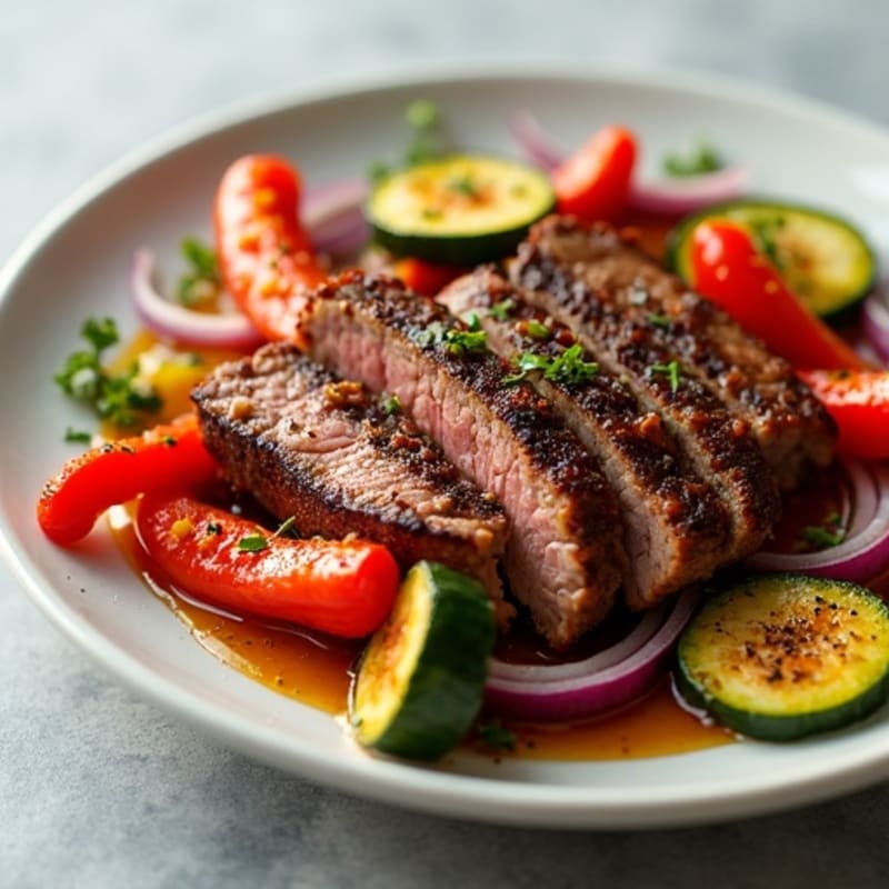 Smoky Brisket Plate with Roasted Vegetables