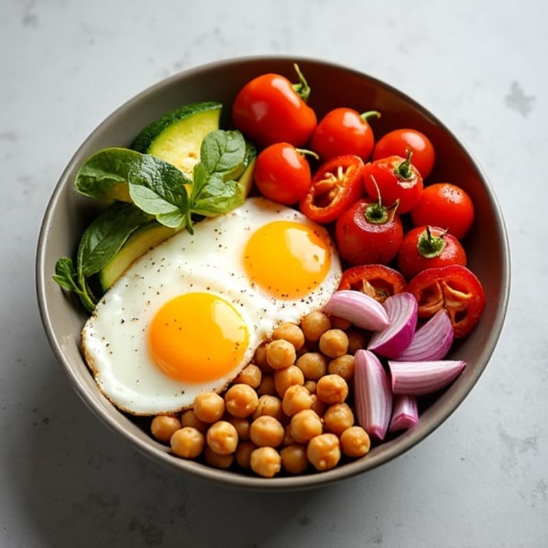 Savory Egg and Roasted Vegetable Breakfast Bowl