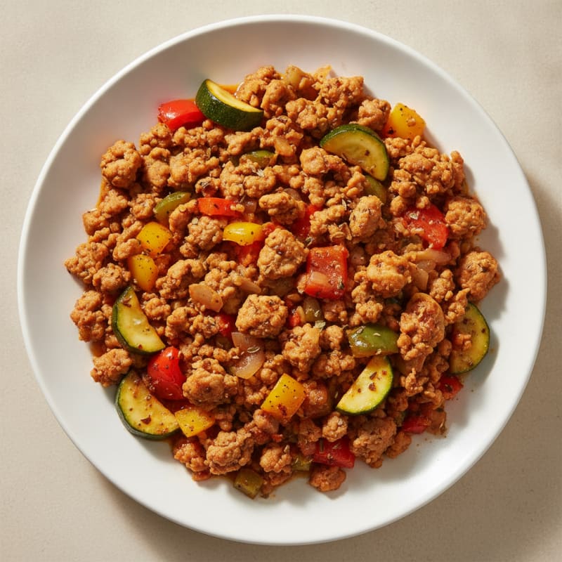 Savory Ground Turkey Skillet