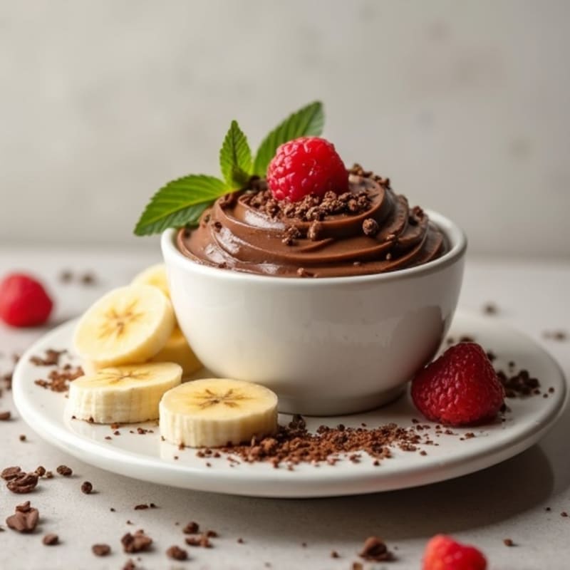Silky Chocolate Protein Pudding with Greek Yogurt