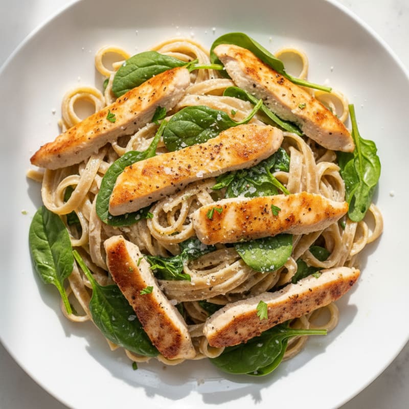 Lemon-Herb Chicken Fettuccine Alfredo