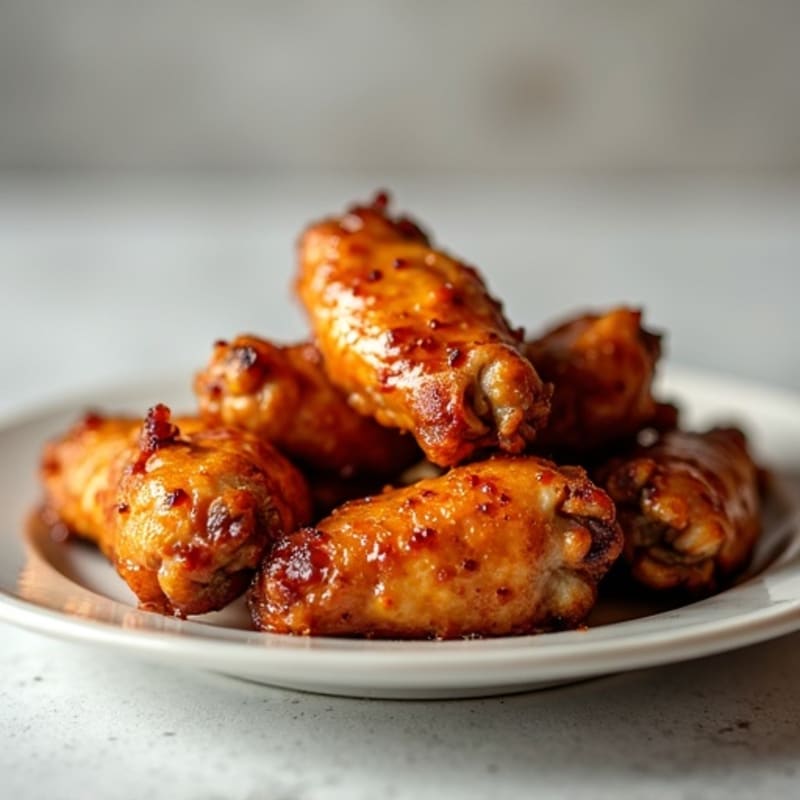 Crispy Baked Honey Garlic Chicken Wings