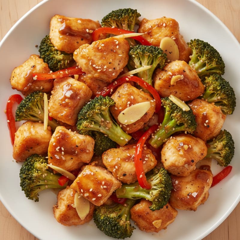 Baked Orange Chicken with Broccoli