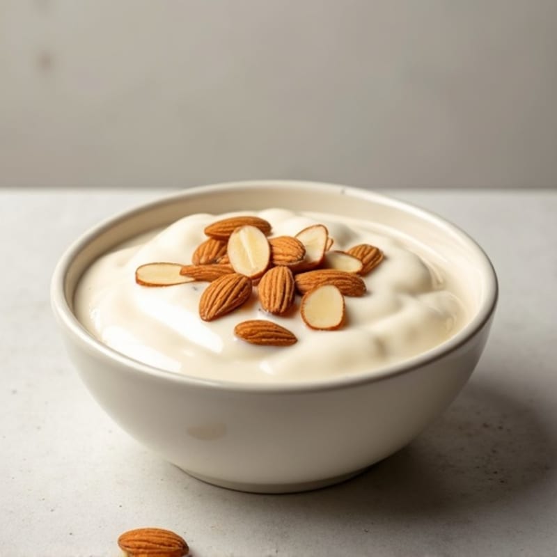 Silky Greek Yogurt Protein Pudding with Almonds