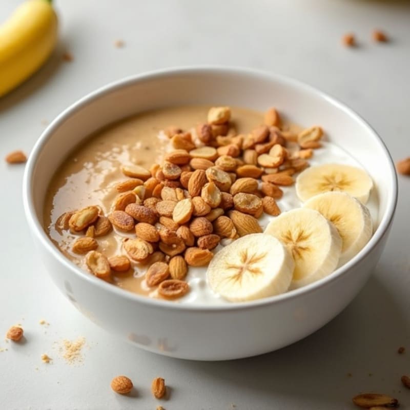 High-Protein Banana Almond Energy Bowl