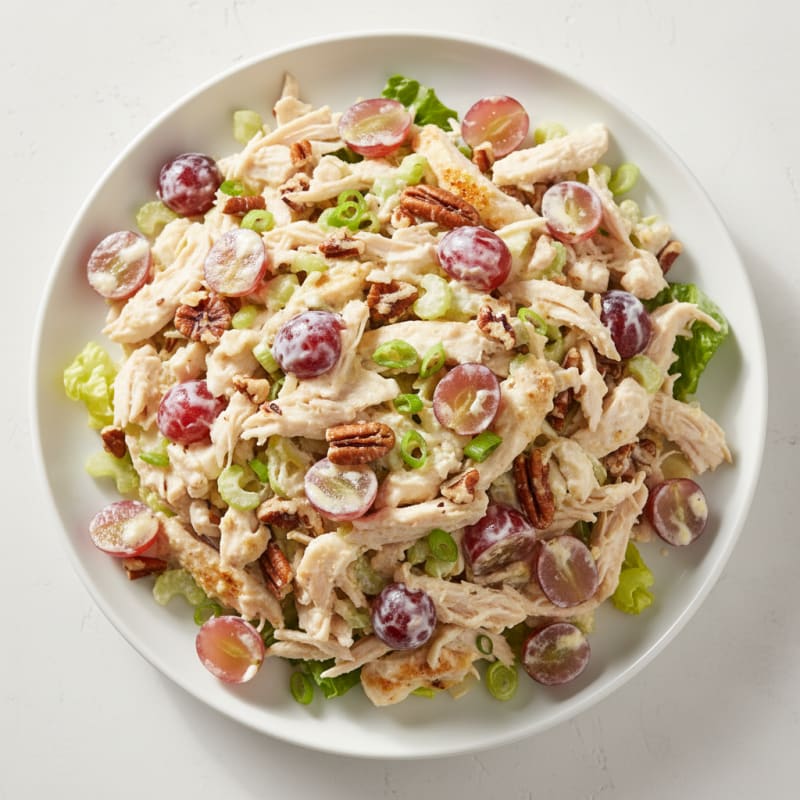 Dense Chicken Salad with Grapes and Pecans