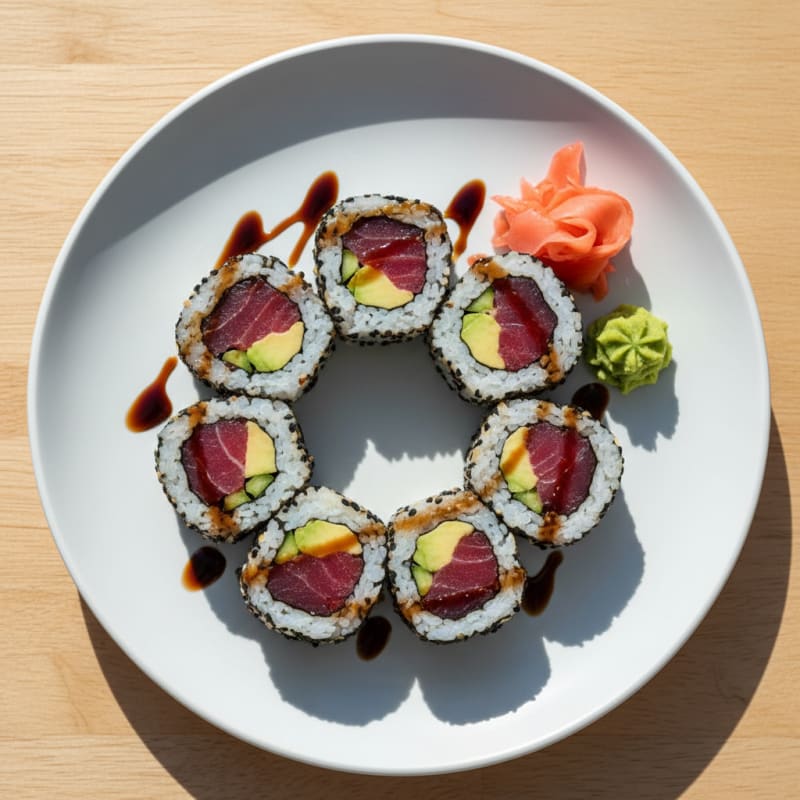 Zesty Fresh Tuna Sushi Rolls