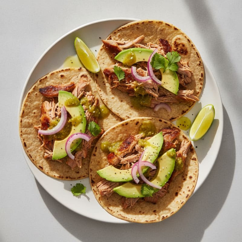 Slow-Cooked Pork Carnitas Tacos