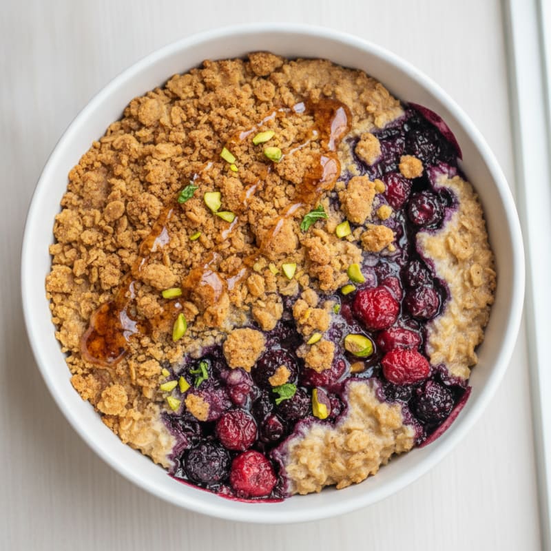 Baked Berry Oatmeal Crumble
