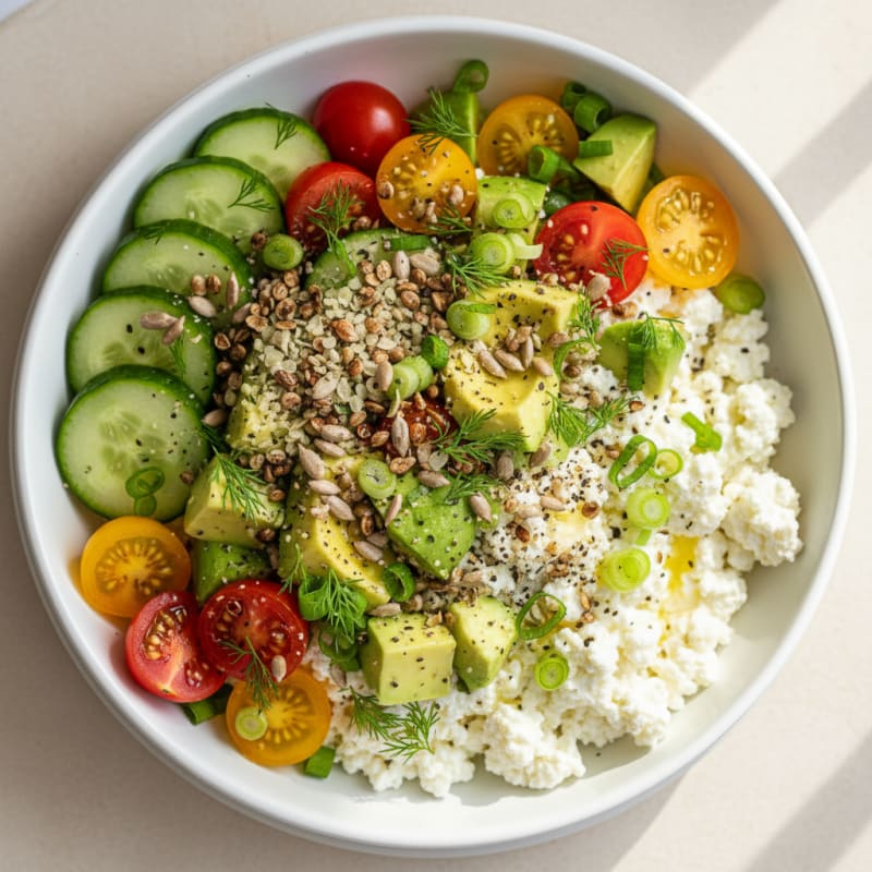Savory Herb Cottage Cheese Bowl