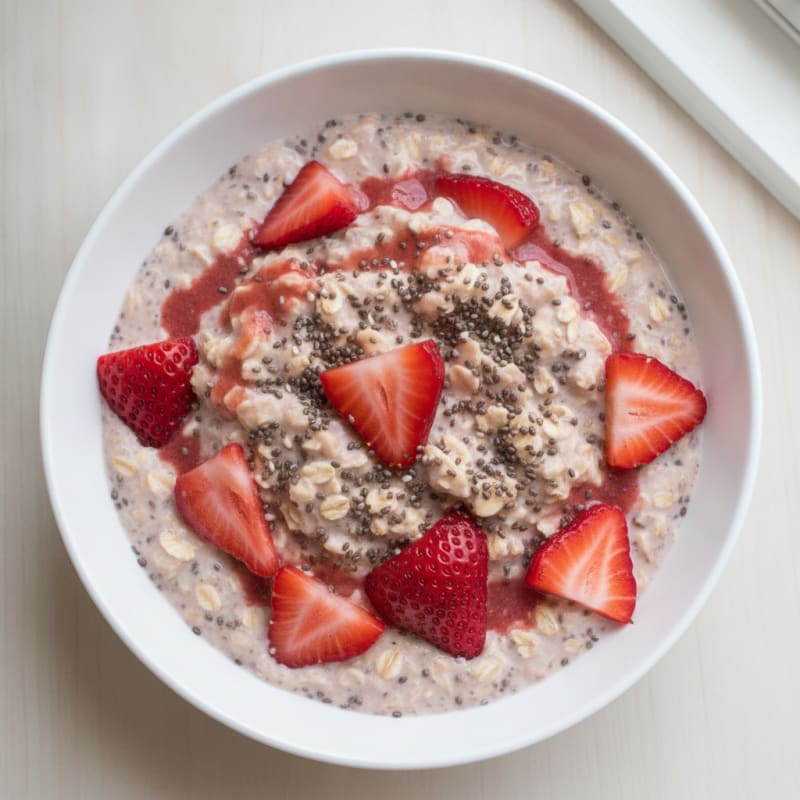 Strawberry Chia Overnight Oats