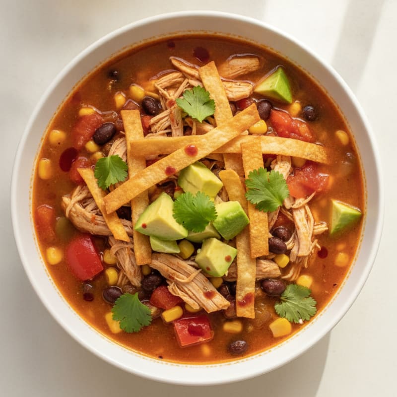 Hearty Chicken Tortilla Soup