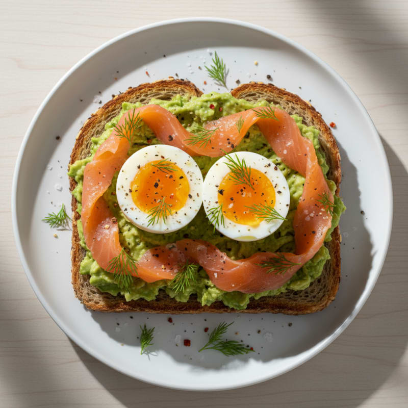 Soft-Boiled Eggs with Avocado Toast