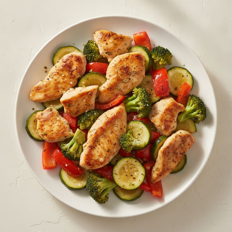 Chicken and Roasted Vegetable Medley