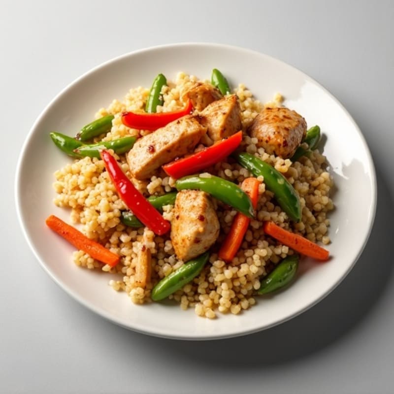 Cauliflower Rice Chicken Stir-Fry