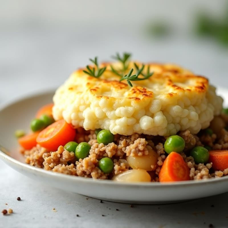 Cauliflower-Topped Turkey Shepherd's Pie