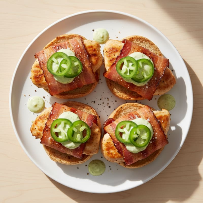 Bacon-Wrapped Jalapeño Chicken Sliders