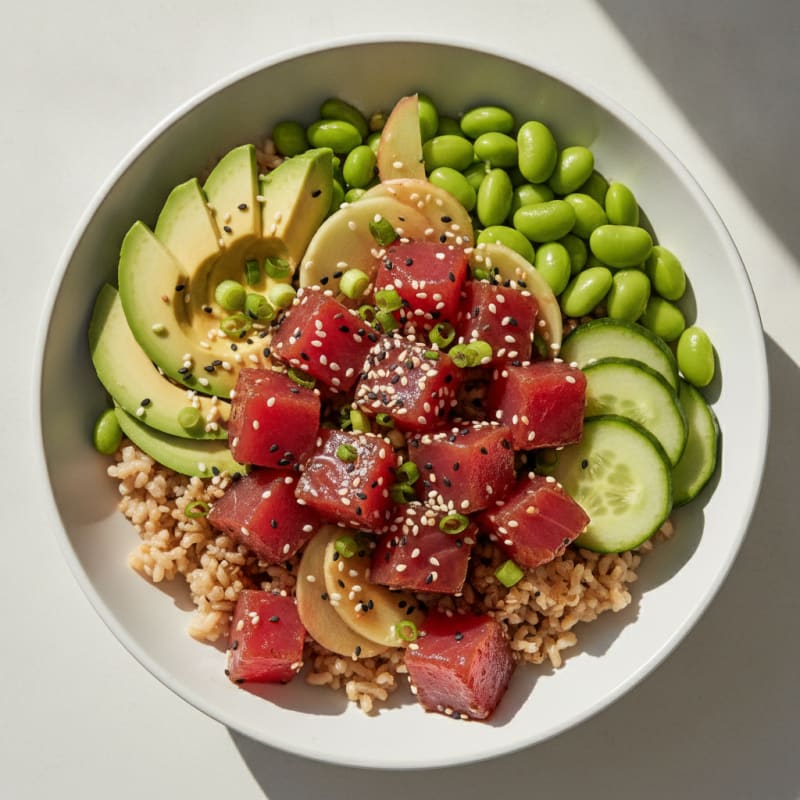 Ahi Tuna Hawaiian Poke Bowl