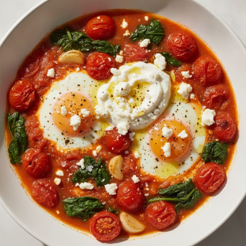Baked Eggs with Roasted Tomatoes
