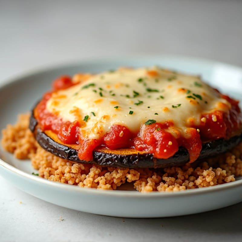 Crispy Baked Eggplant Parmesan Hero