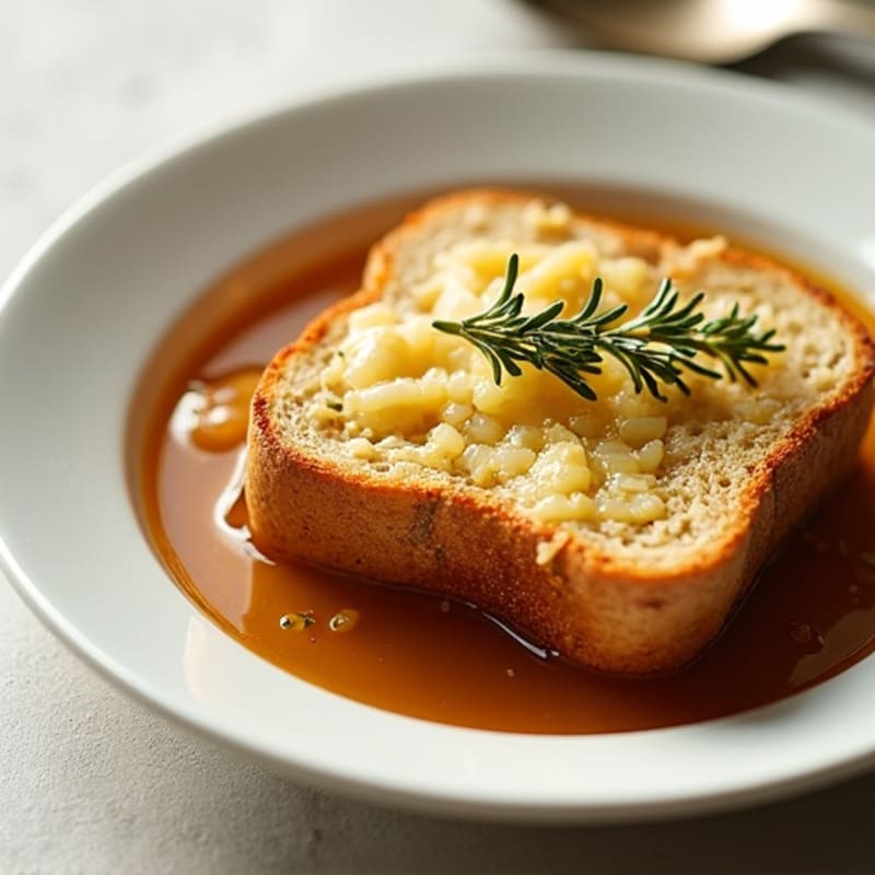Lightened-Up French Onion Soup with Gruyere Toasts