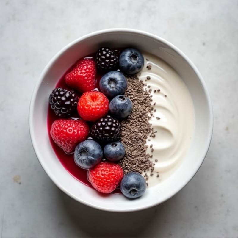 Creamy Greek Yogurt Protein Bowl with Mixed Berries