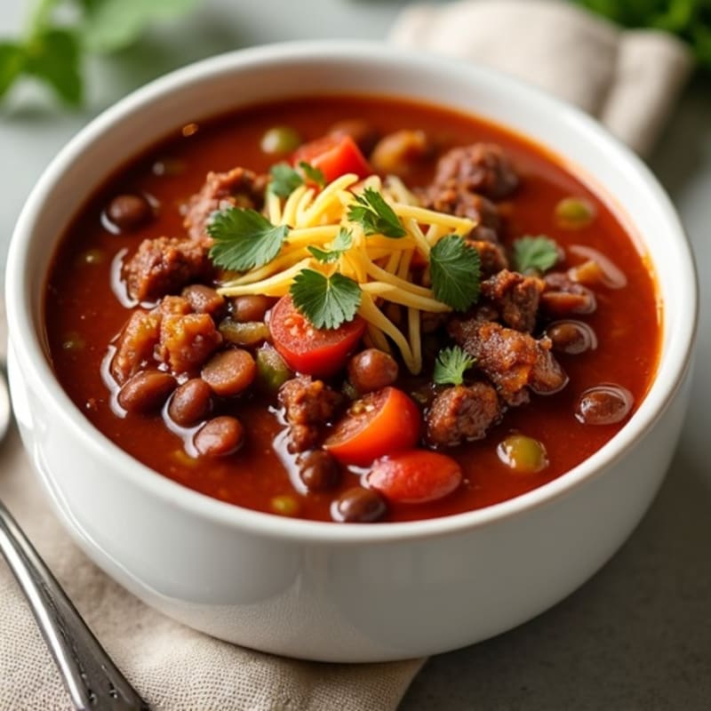 Hearty Slow Cooker Beef Chili
