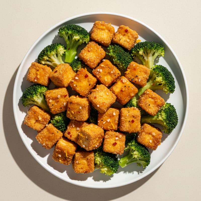 Orange-Glazed Tofu with Broccoli