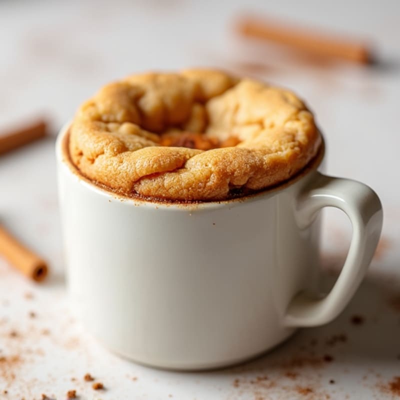 Warm Cinnamon Spice Cookie Mug Cake