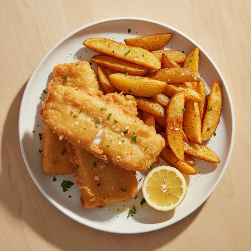 Classic Beer-Battered Fish and Chips