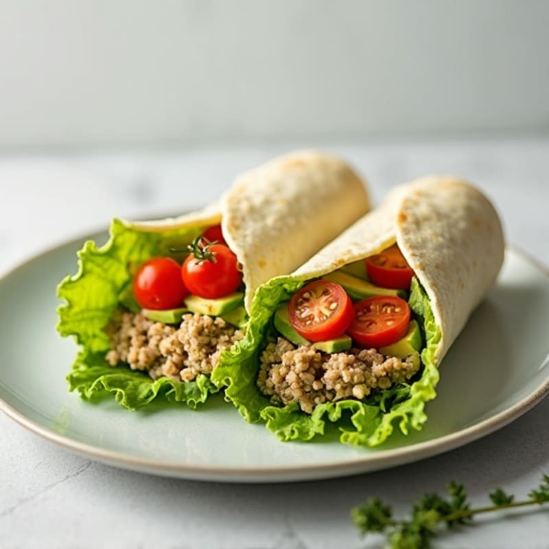Creamy Avocado Turkey Lettuce Wrap