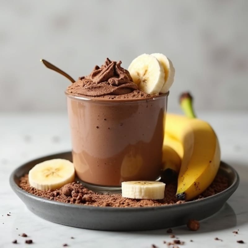 Silky Chocolate Greek Yogurt Protein Pudding with Chia Seeds