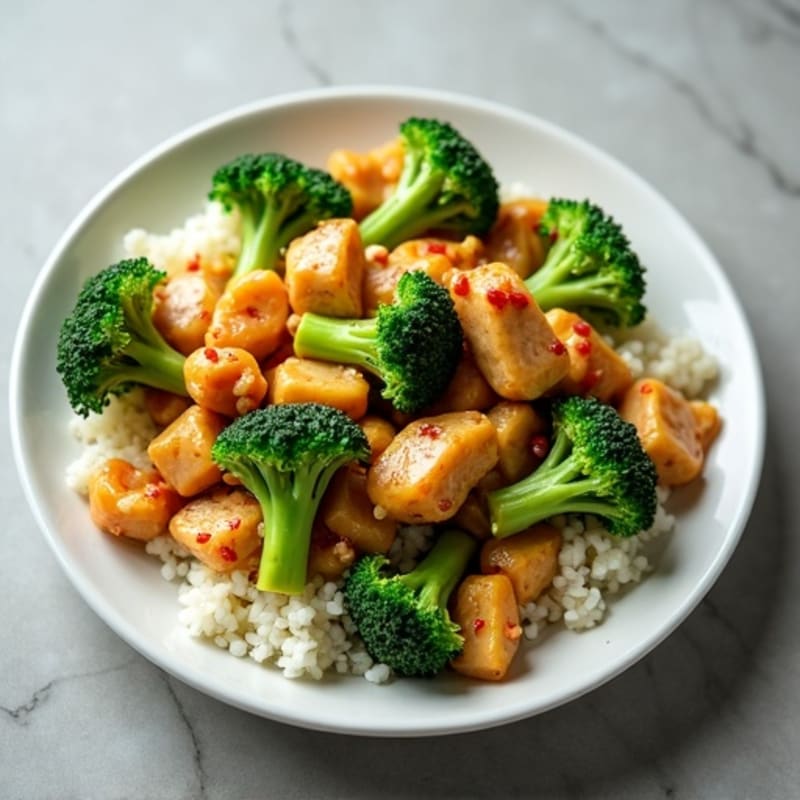 Chicken and Broccoli Stir Fry with Garlic Ginger Sauce